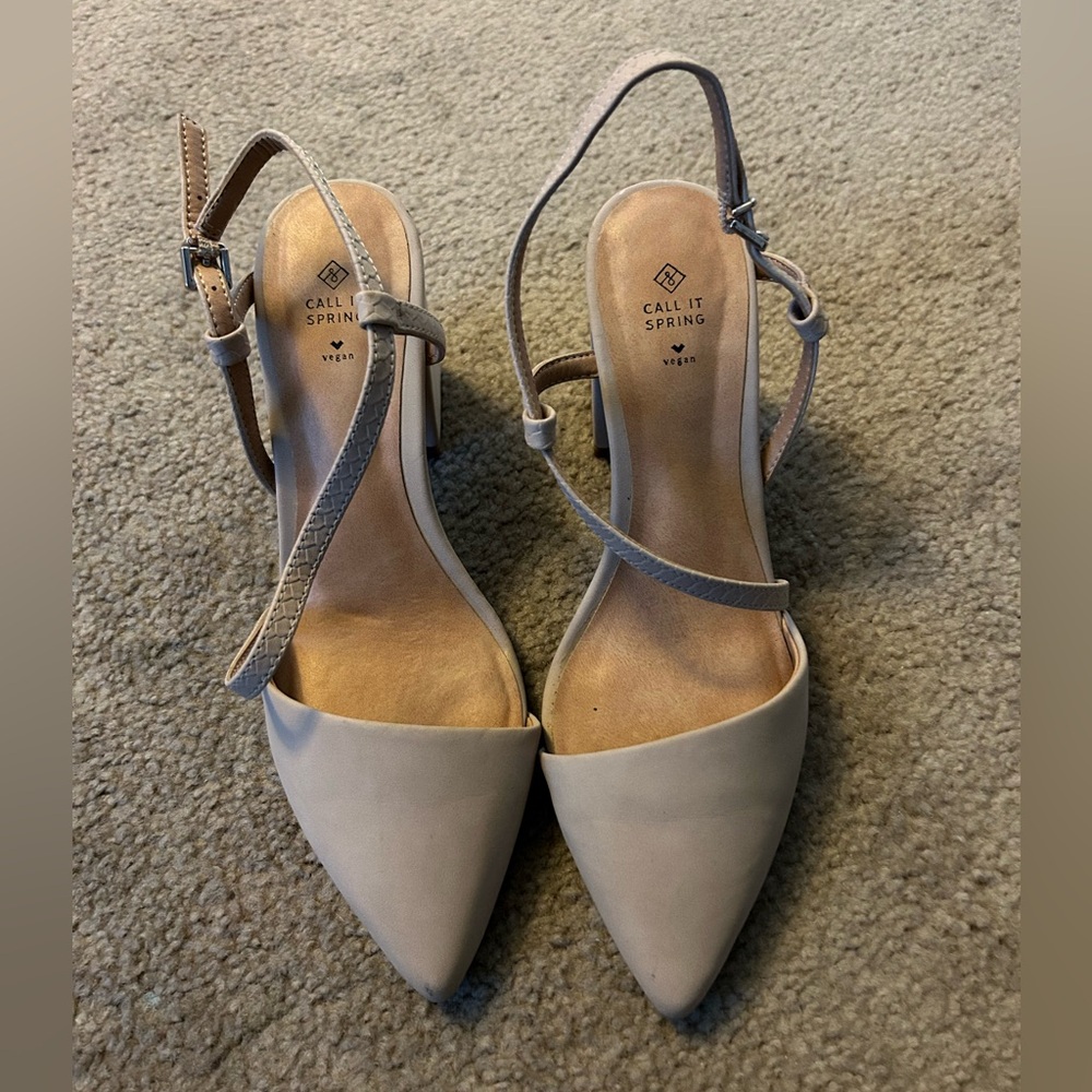 Call it Spring Nude Block Heel